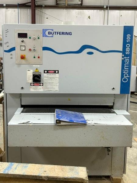 37" Butfering #SBO-109-K, single head wide belt sander, combination head, 5.91" thickness, 37" x 75" belt, 28 - Image 1