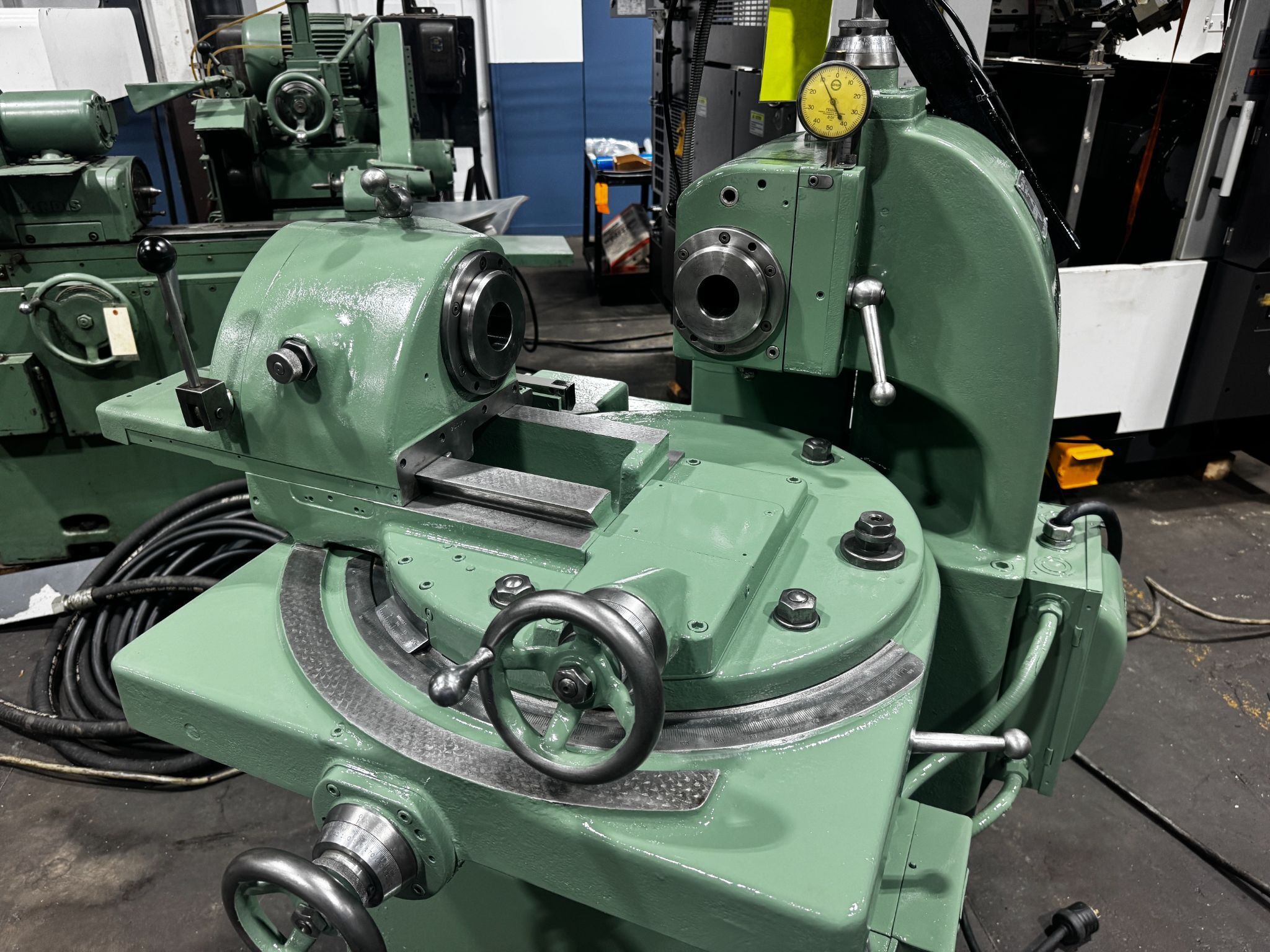Gleason #6 Angular, bevel gear tester, 7.5" workpiece diameter, AccuRite digital read out, scales, indicator - Image 3