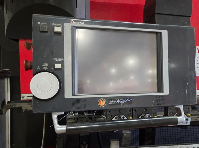 80 Ton, Amada #HDS-8025NT, CNC hydraulic press brake, AMNC, 8.4'OA, 87" between housing, 7.9" stroke, 2008 - Image 5