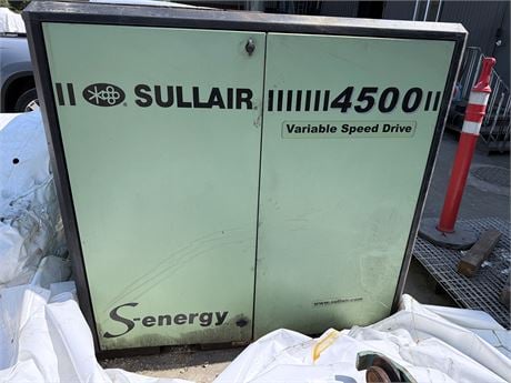 217 cfm, 135 psig, Sullair #4500-VSD, rotary screw air compressor, 100 HP, 460 V., 3 Ph., variable speed - Image 1