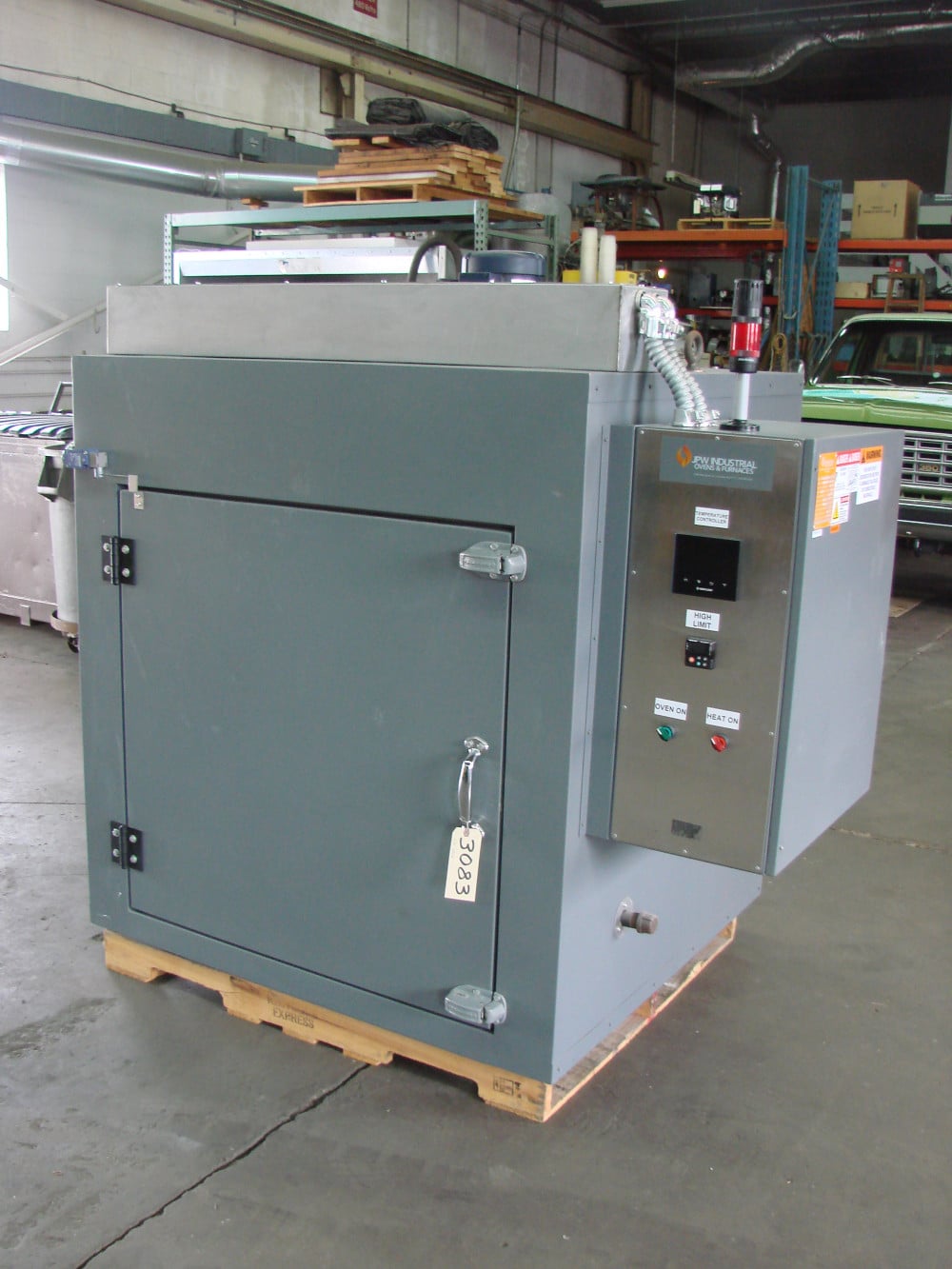 36" width x 36" H x 36" L JPW Design #ST333A1DTULP480V9KW, single door, aluminized steel interior, horizontal - Image 1