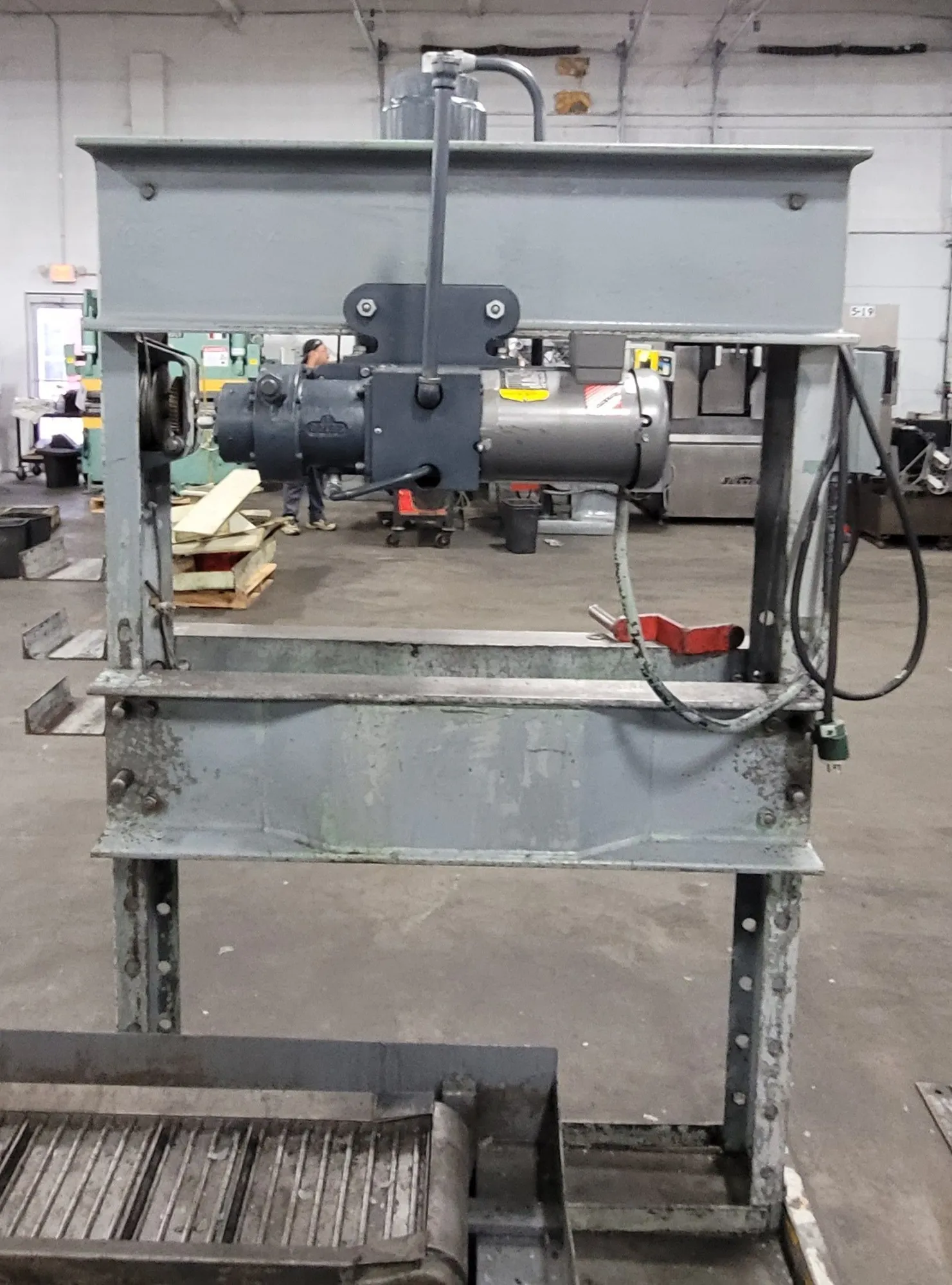 75 Ton, Dake #5-075, Elec-Draulic I H-Frame Press, 10" Ram Travel, 44" between housing, 36" daylight, 2 HP - Image 1
