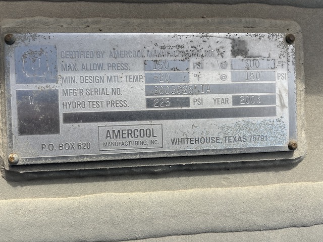 136 sq.ft., Americool #F7-60-1, air fin cooler, 2856 ext. sq.ft., Carbon Steel tubes, (105) 3/4" tubes, 6' 8" - Image 9