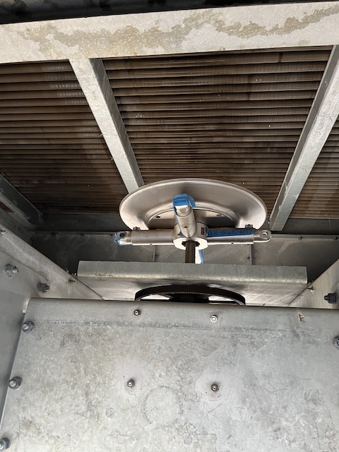 1589 sq.ft., 50 psi, Fabsco, air fin cooler, 33614 ext. sq.ft., Carbon Steel, 24' tubes, (2) 10 HP fans - Image 9