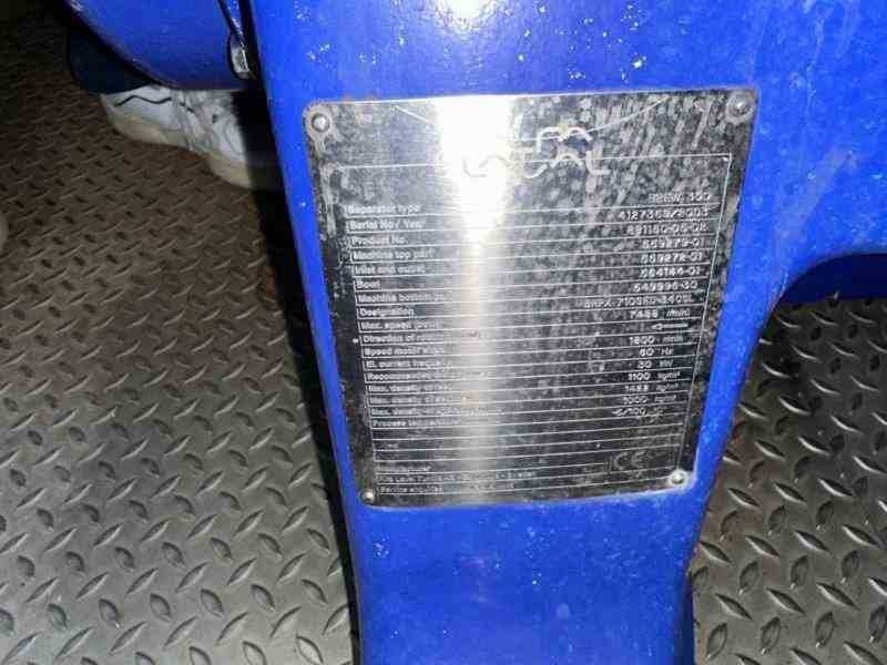 Alfa-Laval #BREW-300, Stainless Steel Disc Separator, 7488 RPM bowl, 200 BBL/hr, 30 KW motor, 60 Hz., 2003 - Image 2
