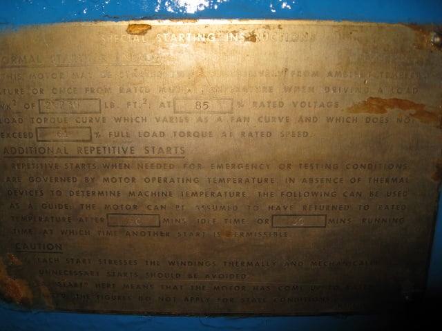 3000 HP 1790 RPM General Electric, Frame 8512Z, 4160 Volts, 1.15 service factor, AC Induction Motor - Image 5