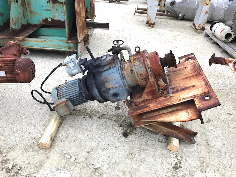 Hitachi, Hastelloy C polymerizer screw reactor, 142 FV psi @ 752&deg;F, Carbon Steel jacket, 5.5 KW drive, 480 - Image 2