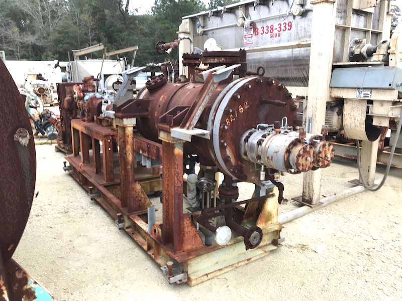 Hitachi, Hastelloy C polymerizer screw reactor, 142 FV psi @ 752&deg;F, Carbon Steel jacket, 5.5 KW drive, 480 - Image 3