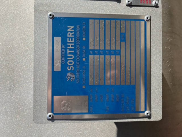 1459 sq.ft., 103 psi shell, 127 psi tube, Southern Heat Exchanger, 250&deg;F, 1.5" tube diameter, 19'11" tube - Image 7