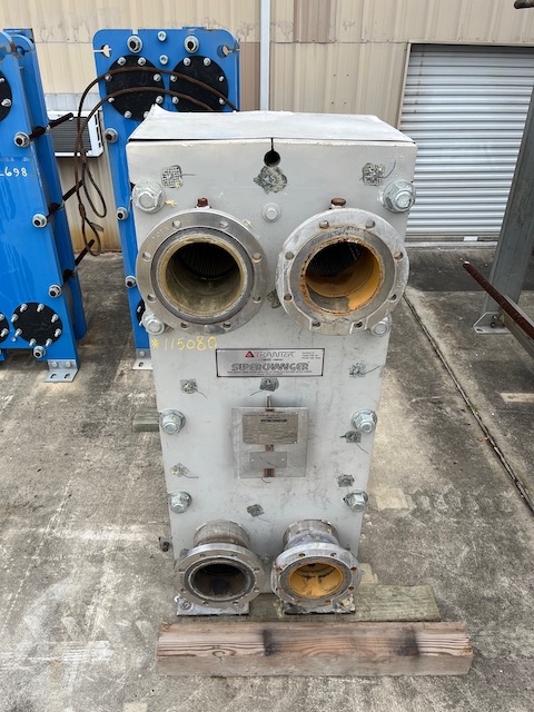634 sq.ft., Tranter Superchanger #UXP-060-M-6-UP-106, plate heat exchanger, 150 psi, plates, 350°F, 2005 (2 - Image 9