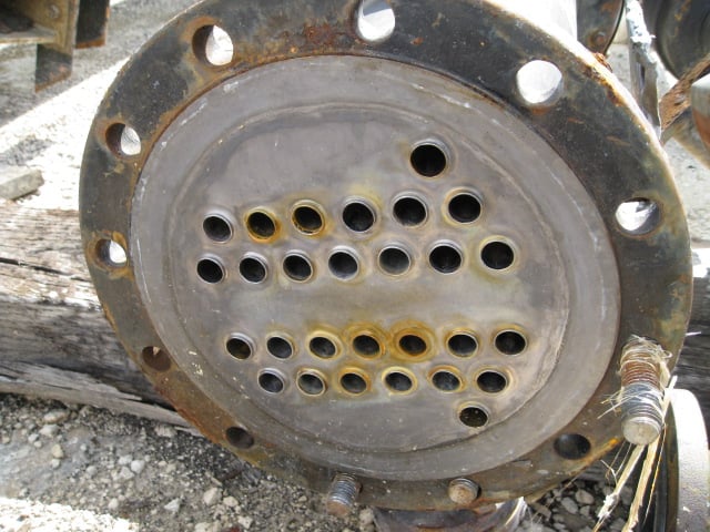 38 sq.ft., 150 psi shell, 150 psi tube, Fansteel, 375°F, .75" tube diameter, 7' tube length - Image 1