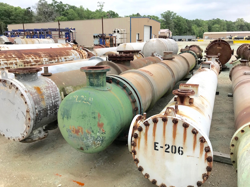 1988 sq.ft., 160 psi shell, 160 psi tube, Wyatt, 400°F, 1" tube diameter, 20' tube length, T-81 oh condenser - Image 3