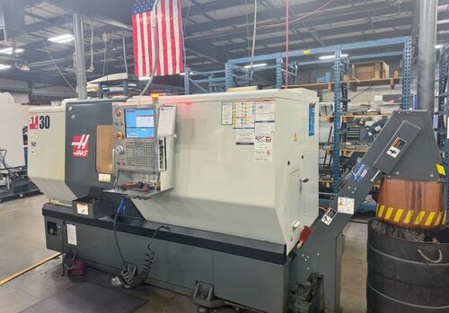 Haas #ST-30, cnc lathe, 21" dia x 26" L max, 10" chuck, 3" bar, 30 HP, 3400 RPM, 12 turret, rigid tap - Image 1