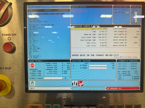 Haas #ST-30, cnc lathe, 21" dia x 26" L max, 10" chuck, 3" bar, 30 HP, 3400 RPM, 12 turret, rigid tap - Image 7