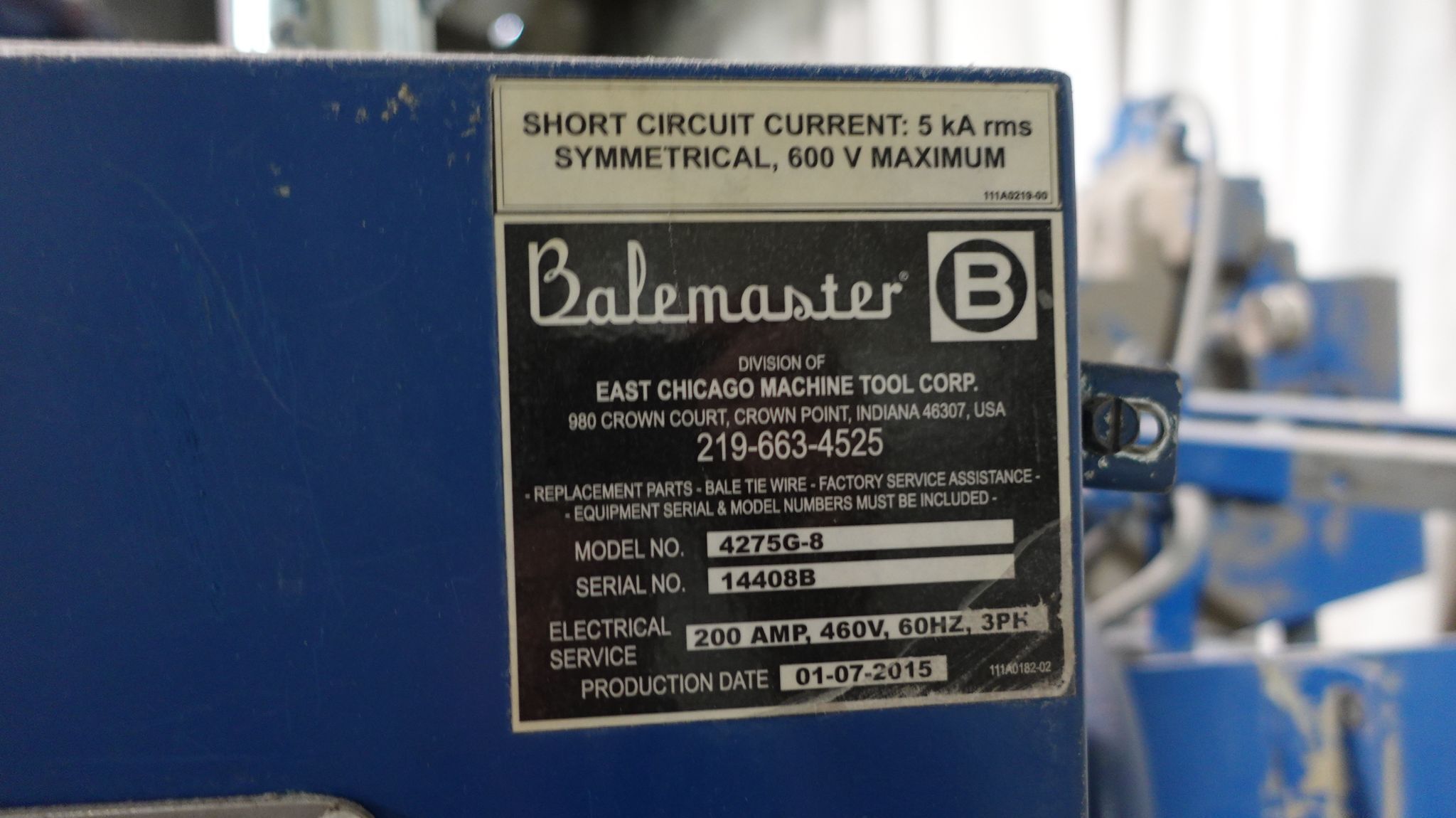 Balemaster, Automatic Baling System, 3 baler set w/ Vecoplan Shredder, 2015 - Image 6