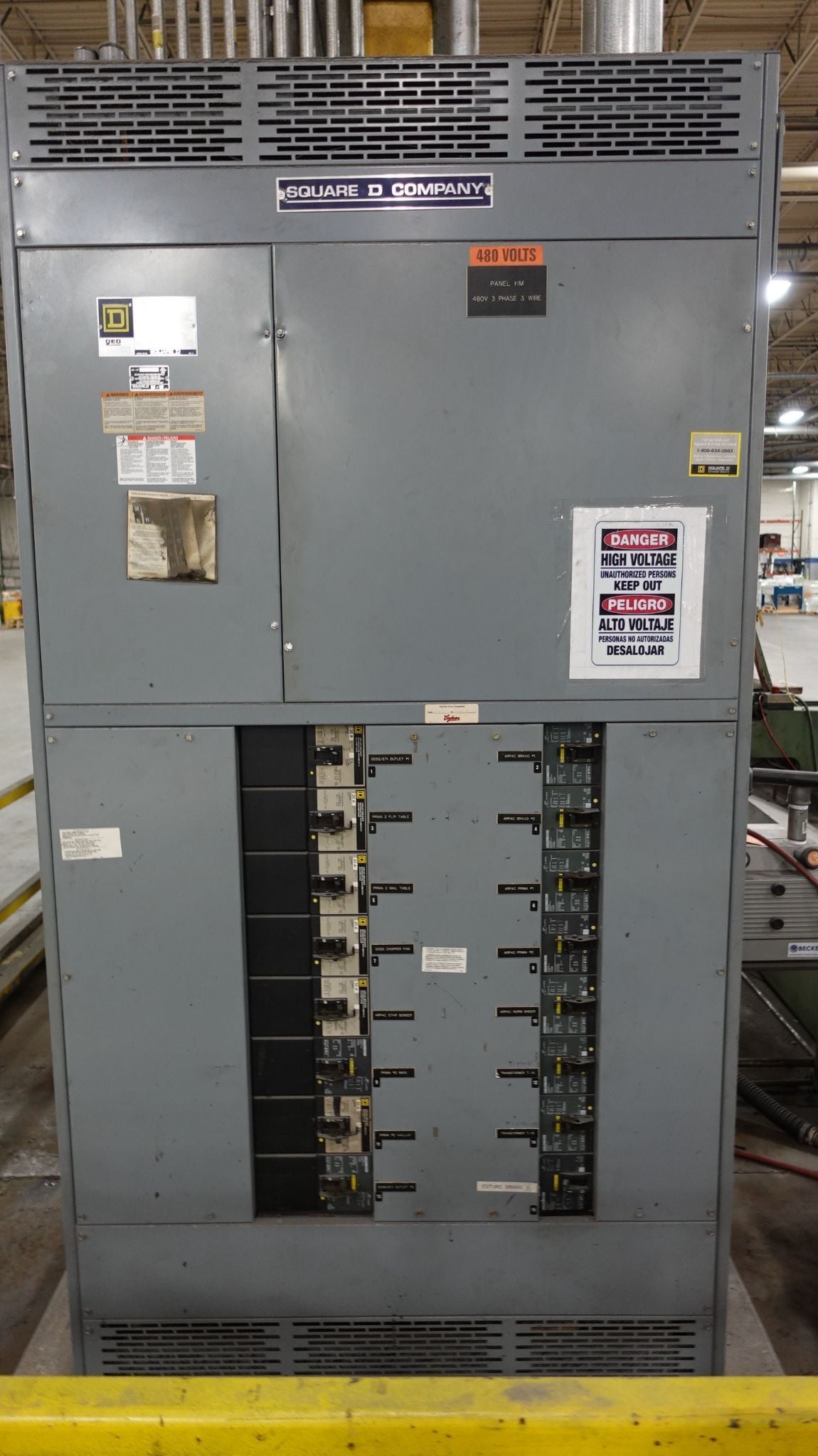 1600 Amps, Square D, QED-Power, (7) Switchboards w/ #5 Motor Control Center, 480 Volts & 480Y/277 Volts, type - Image 1