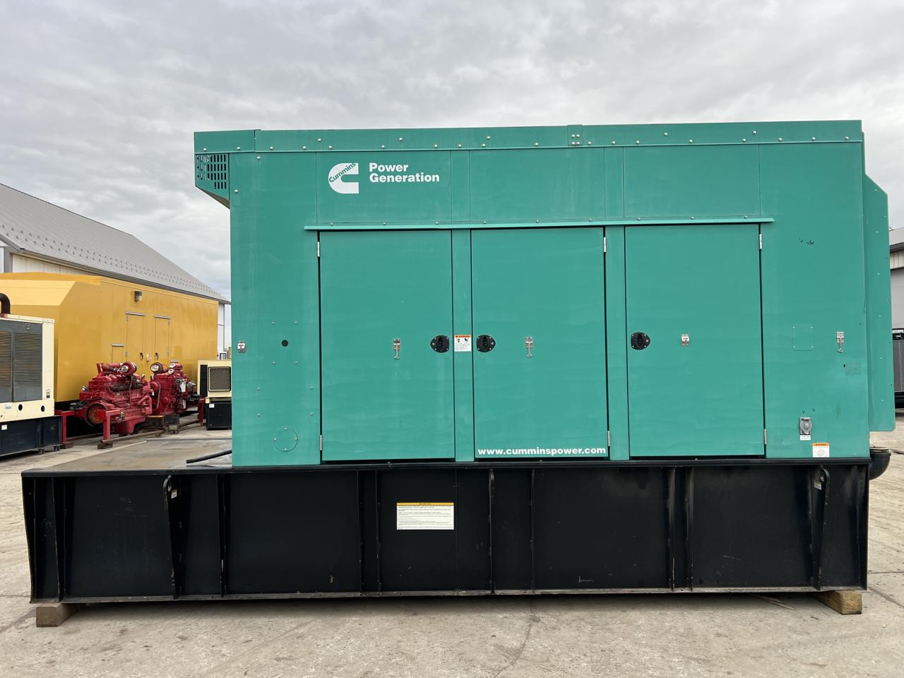 500 KW Cummins #DFEK-4505105, diesel generator set, 277/480 Volts, 1/3 phase, 755 HP @ 1800 RPM, sound - Image 4
