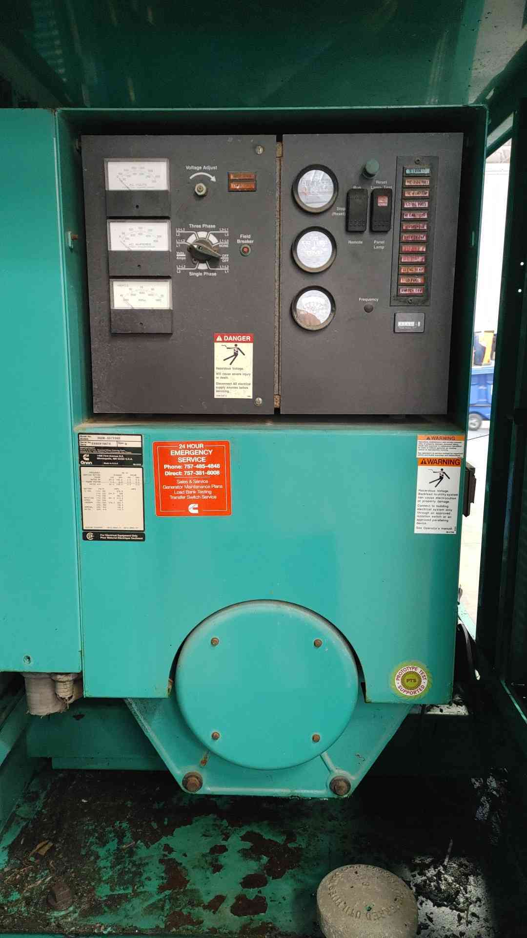 67/100 KW Onan Cummins #DGDB-3373360, diesel generator set, 1 phase, 3 phase, 937.3 hours - Image 2