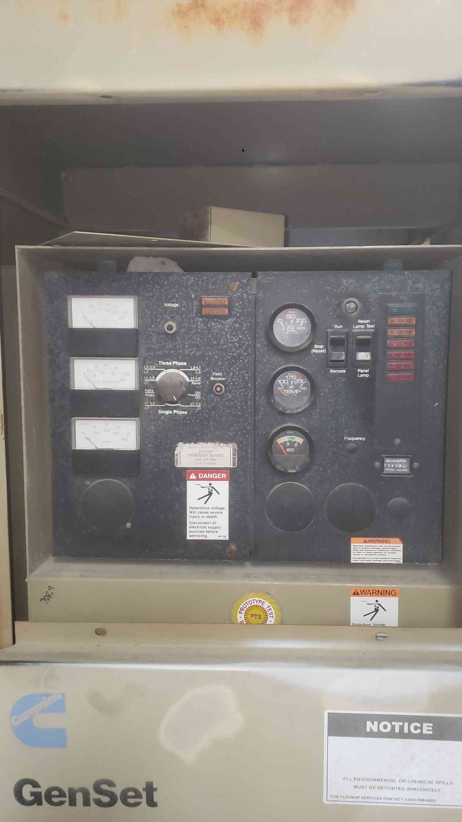 50 KW Cummins #50DGCA, diesel generator set, multi-phase, 1285.8 hours, AS IS - Image 4