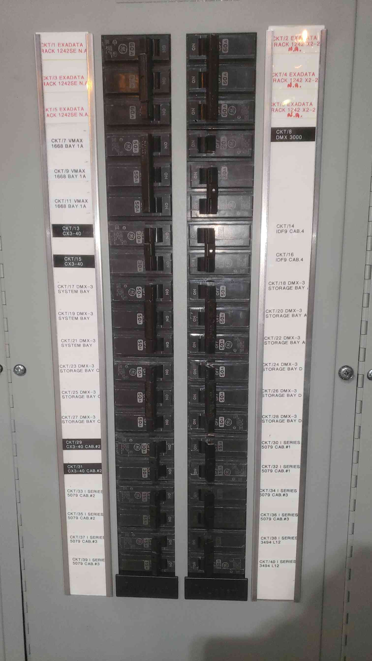 225 KVA Liebert #PPA225C, Power Distribution Unit Cabinet, GE Breakers - Image 4