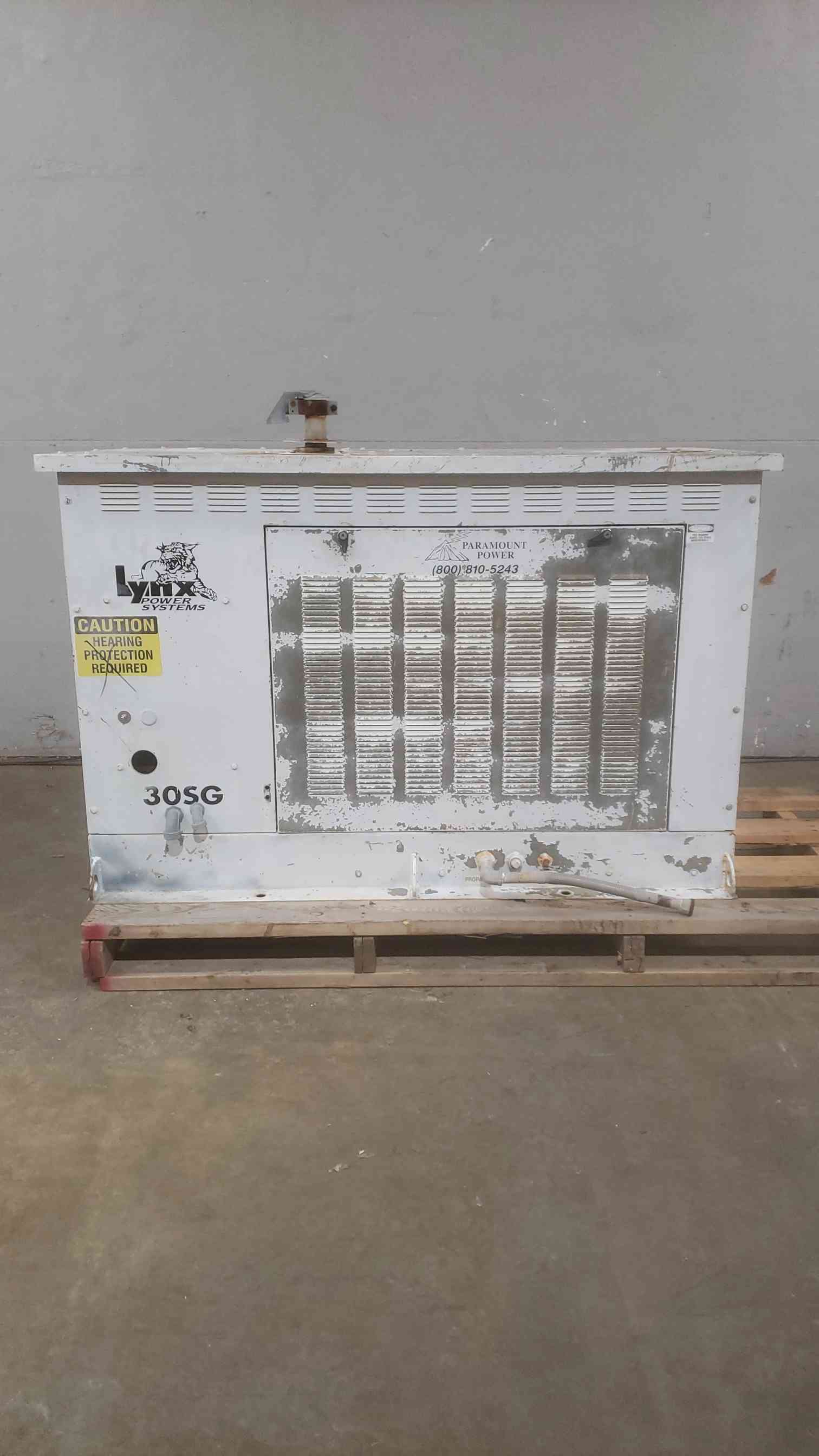 30 KW Lynx Power Systems, Natural Gas / LP Generator Set, 120/240 Volts, 1 phase, 468 hours - Image 1