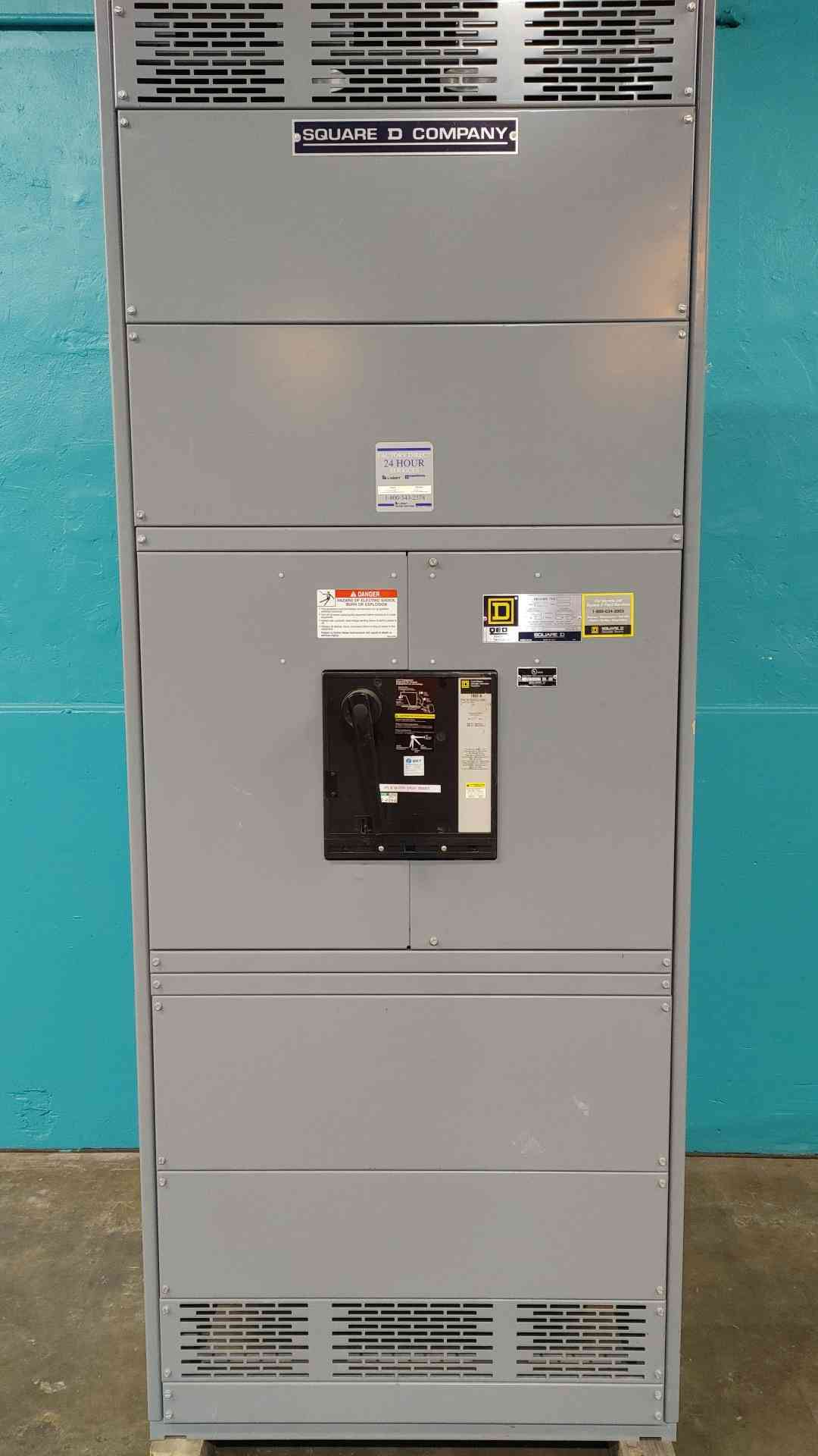 1600 Amps, Square D #QED-2, QED Power Style Switchboard, 500 V.DC, Single Section, PAF Breaker - Image 1