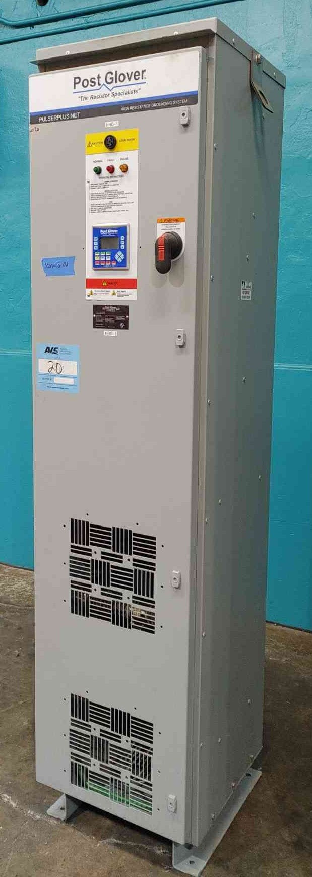 Post Glover #PL48YF1E00-P, High Resistance Grounding System, 480 V./277 Volts, 60 Hz, 1 phase, NEMA 1 - Image 2