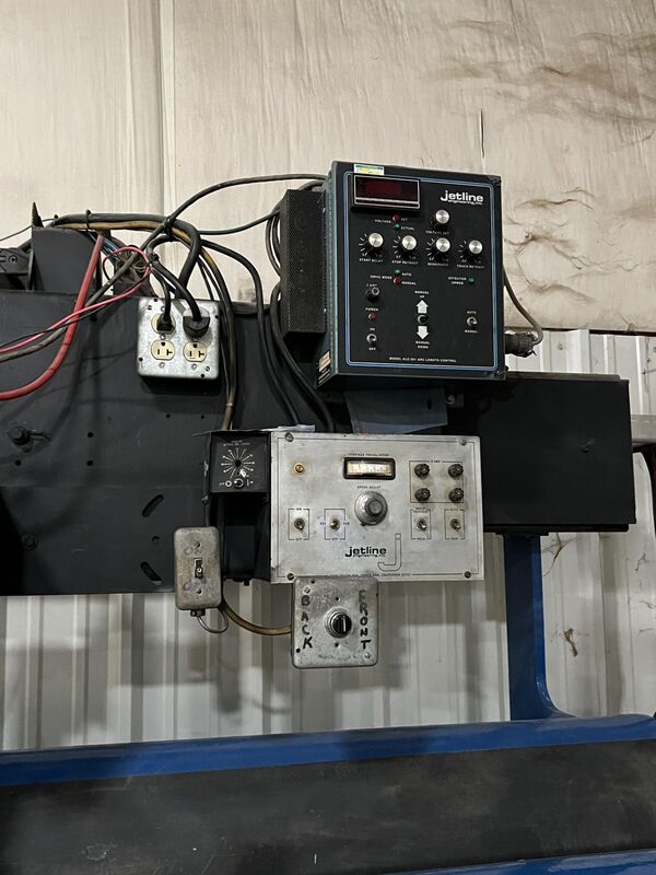 Jetline #LWC-168, 14' combination internal external longitudinal seam welder with Miller welder arc length - Image 7