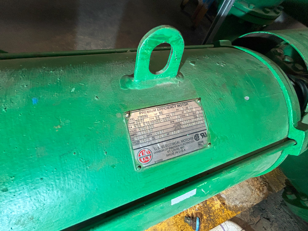 Allis-Chalmers #8000, sgl-stage horizontal split-case centrifugal fire pump, 50 HP Lincoln Lincguard AC - Image 4