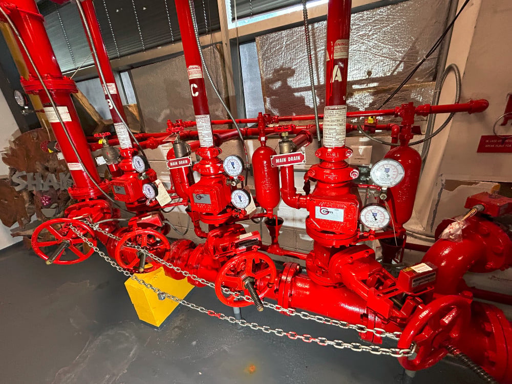 Allis-Chalmers #8000, sgl-stage horizontal split-case centrifugal fire pump, 50 HP Lincoln Lincguard AC - Image 5