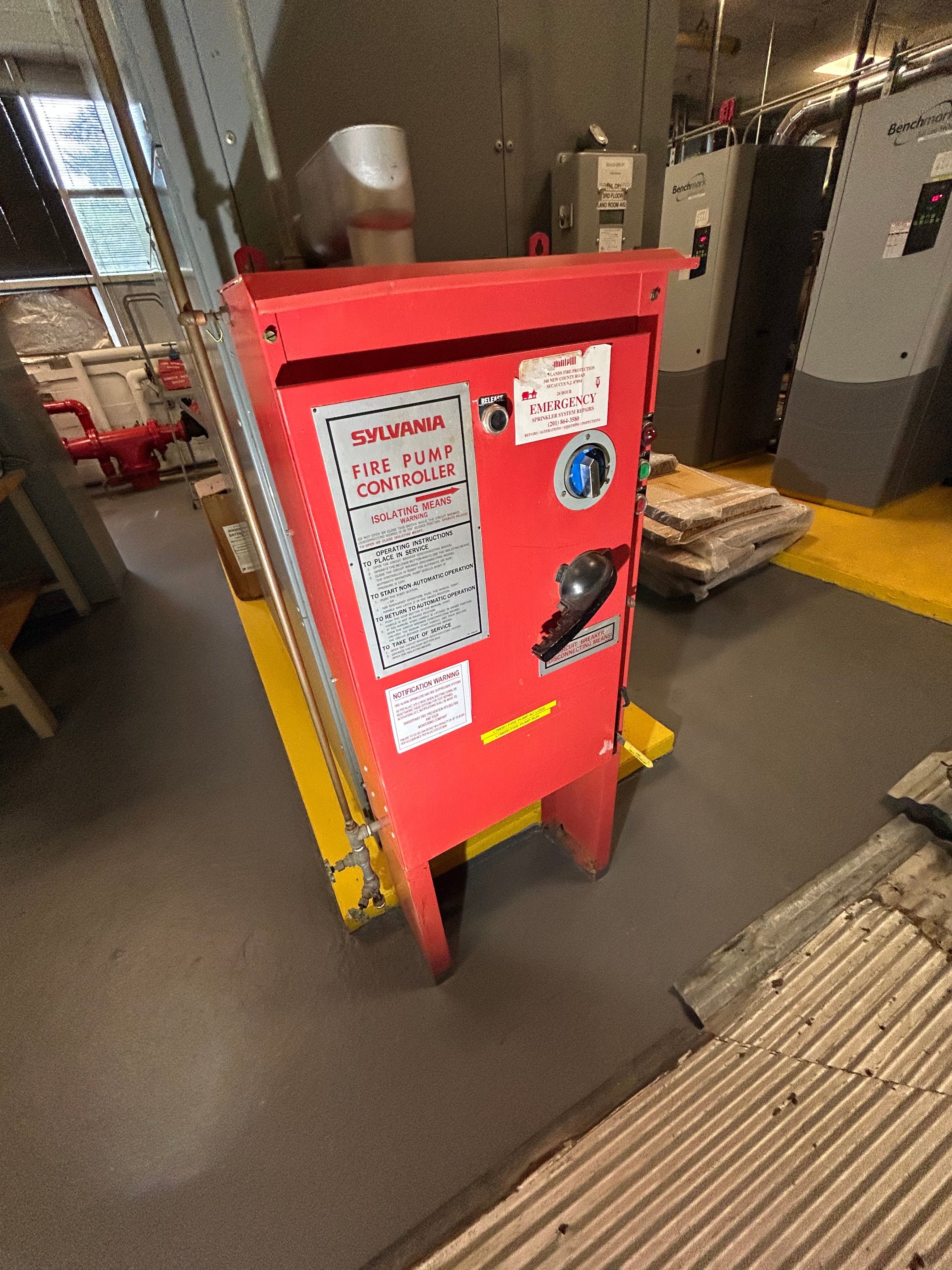 Allis-Chalmers #8000, sgl-stage horizontal split-case centrifugal fire pump, 50 HP Lincoln Lincguard AC - Image 10