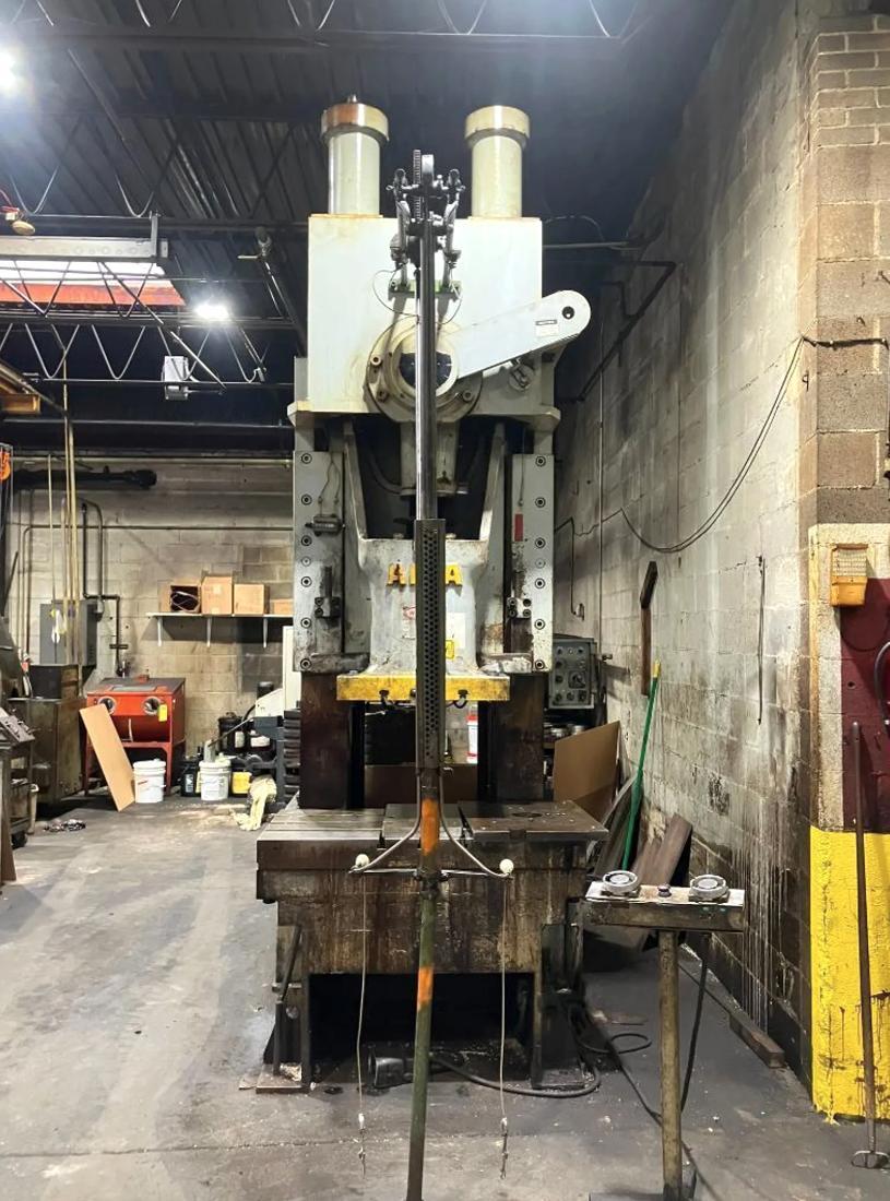 165 Ton, Aida #PC-15(2), gap frame press, single crank, 7.87" stroke, 3.3" adj., 45 SPM - Image 2