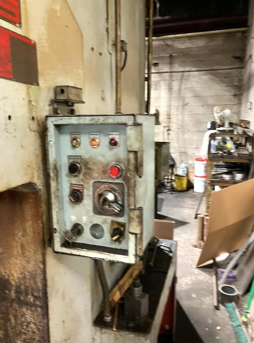 165 Ton, Aida #PC-15(2), gap frame press, single crank, 7.87" stroke, 3.3" adj., 45 SPM - Image 4