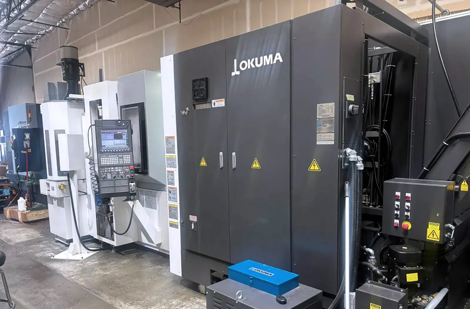Okuma #MB-4000, CNC horizontal machining center, 146 automatic tool changer, 22" X, 22" Y, 24.6" Z, 15000 - Image 1