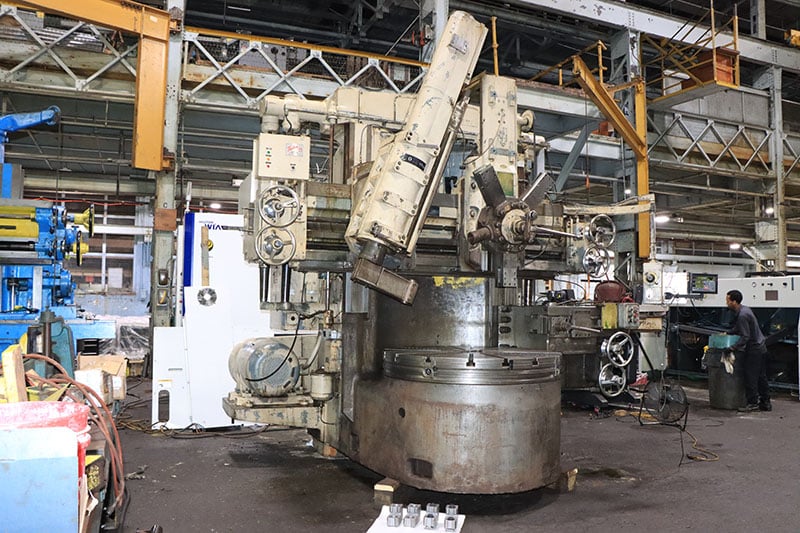 54" Bullard #Cutmaster, vertical boring mill, 62" swing, 44" under rail, 5-sided turret, ram head, side head - Image 1