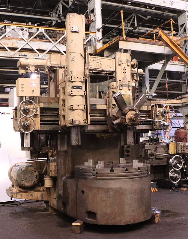 54" Bullard #Cutmaster, vertical boring mill, 62" swing, 44" under rail, 5-sided turret, ram head, side head - Image 3