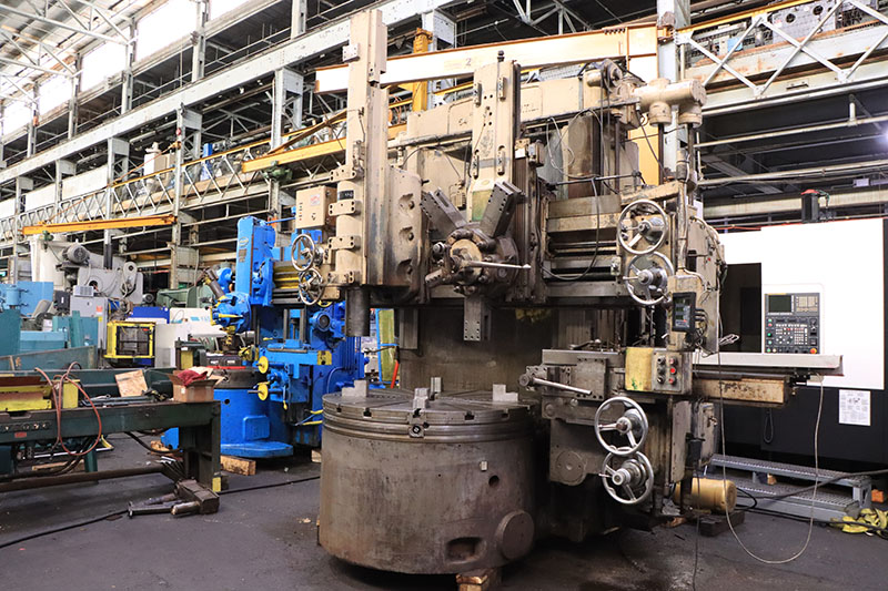 54" Bullard #Cutmaster, vertical boring mill, 62" swing, 44" under rail, 5-sided turret, ram head, side head - Image 4