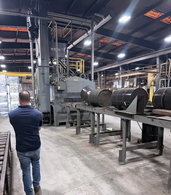 Pangborn #ES-1821, plate & beam blaster, 72" W x 18" H plate capacity, 24" W x 36" H beam capacity, 1760 - Image 1