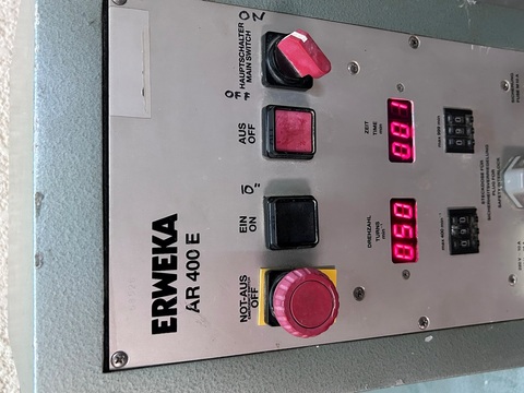 Erweka #AR-400-E, Laboratory Roller Mill, 3-roll, 400 RPM, 127 V. - Image 2