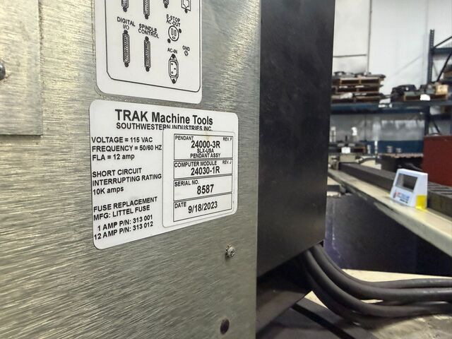 Southwestern Industries #Trak-2460SX, 2-Axis CNC lathe, 24" swing, 60" centers, 12" chuck, 1800 RPM - Image 7