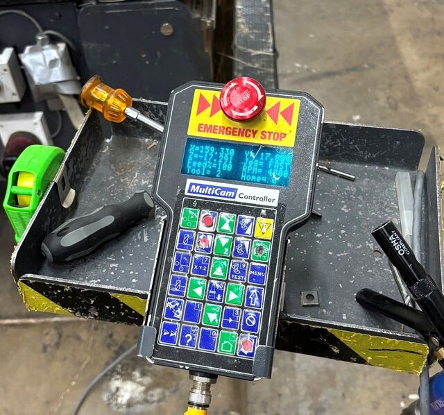 MultiCam #5000-Series, CNC Router, 5' x 20' table, 12-station tool changer, 10 HP, 24,000 RPM Columbo - Image 6