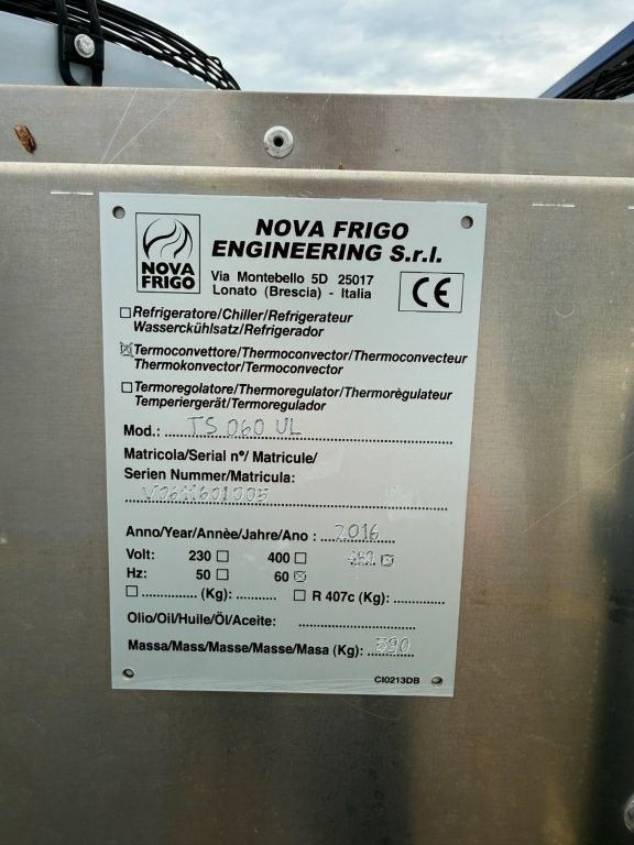 Nova Frigo Engineering #TS-060-UL, Air-Cooled Chiller / Dry Cooler, Stainless Steel, outdoor enclosure, 480 - Image 2