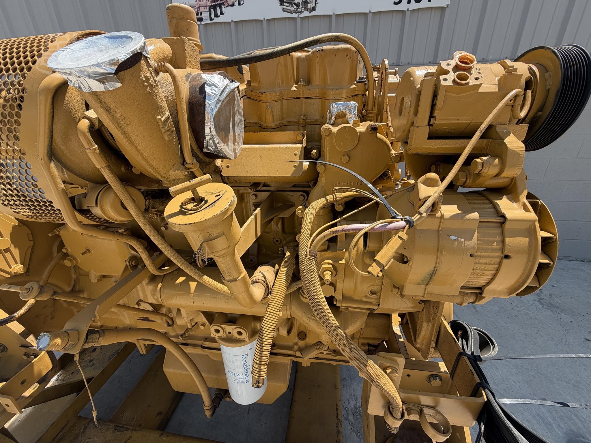 523 HP Caterpillar #C18, diesel engine, out of 385CL excavator, rblt. - Image 2