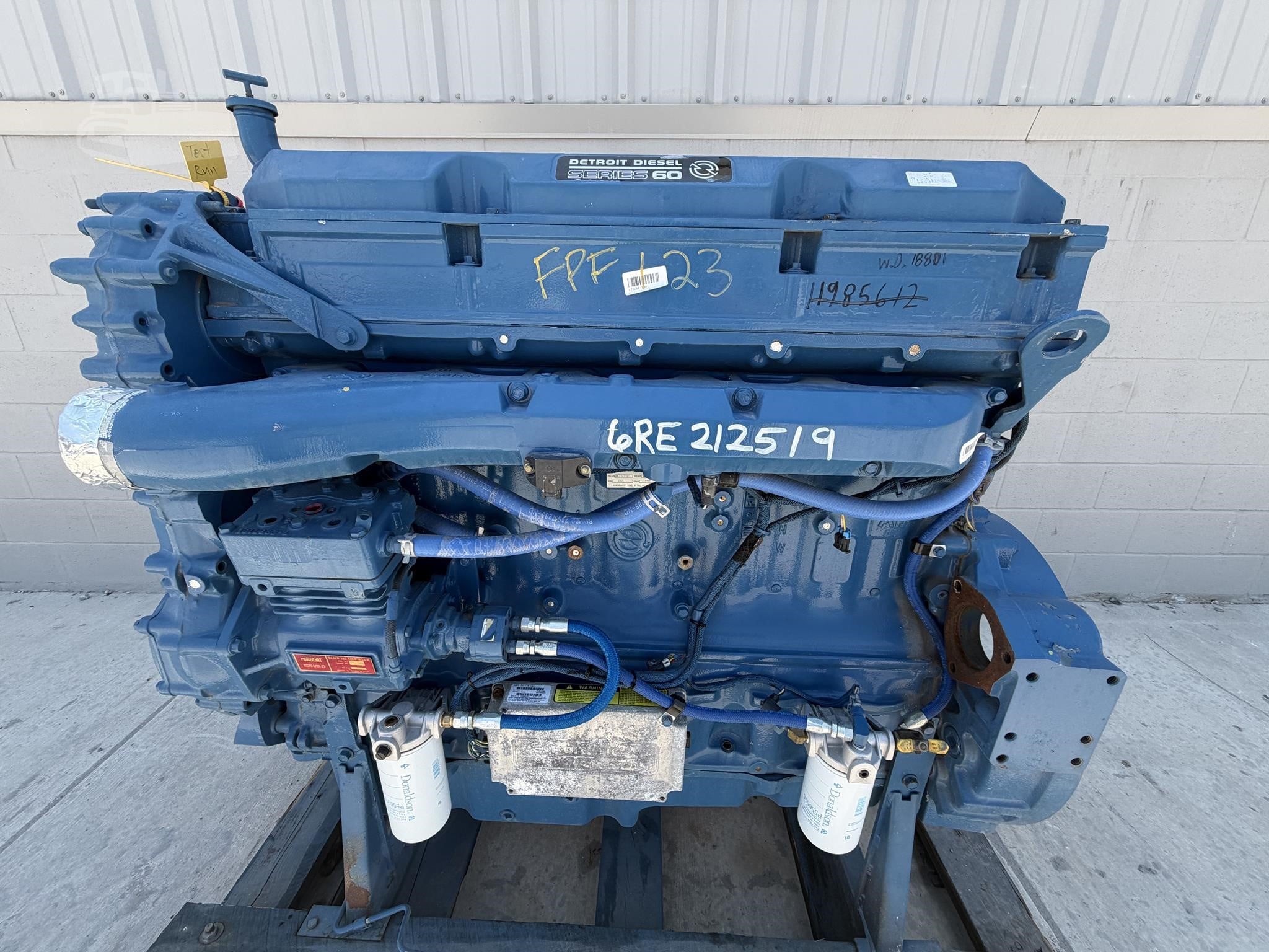 500 HP Detroit #60-Series-12.7, diesel engine, rblt. - Image 2
