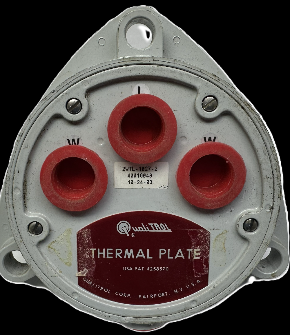 Qualitrol Corp., Thermal Plate, Part No. 2WTL - 1027 - 2 - Image 2