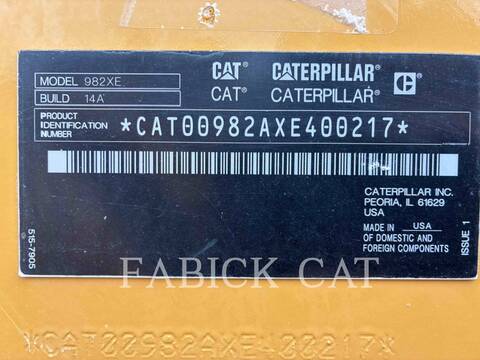 Cat 98214XE, Wheel Loader, 7574 hours, S/N: XE400217, 2022 - Image 6