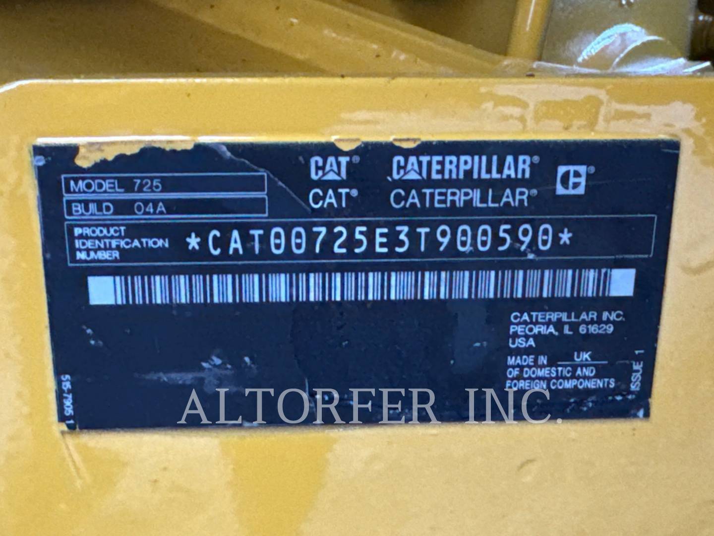 Caterpillar 725-04, Articulated Truck, 5206 hours, S/N: 3T900590, 2022 - Image 6