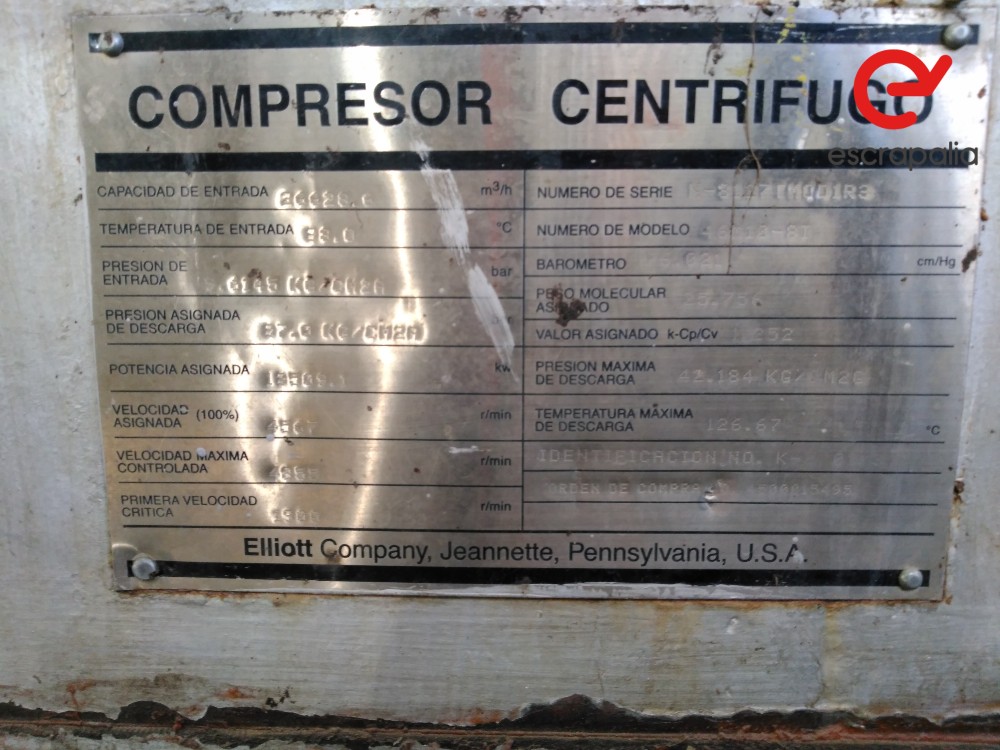 GE Nuovo Pignone #SAC1-11, 45800 KW Cracked Gas Compressor Train, Steam Turbine + 3 Centrifugal Compressors - Image 8