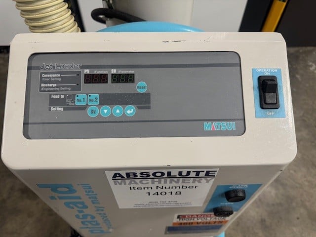 Matsui #JL4-6VC, vacuum hopper loading system, 3.4 HP, with JC-18 Jet clone receiver, 2009 - Image 4
