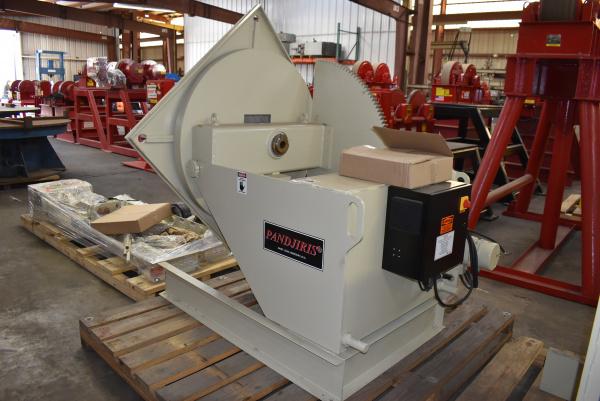 6000 lb. Pandjiris #60-12AB, welding positioner, 12" COG, 48" x48" tbl., powered gear tilt, variable speed - Image 6
